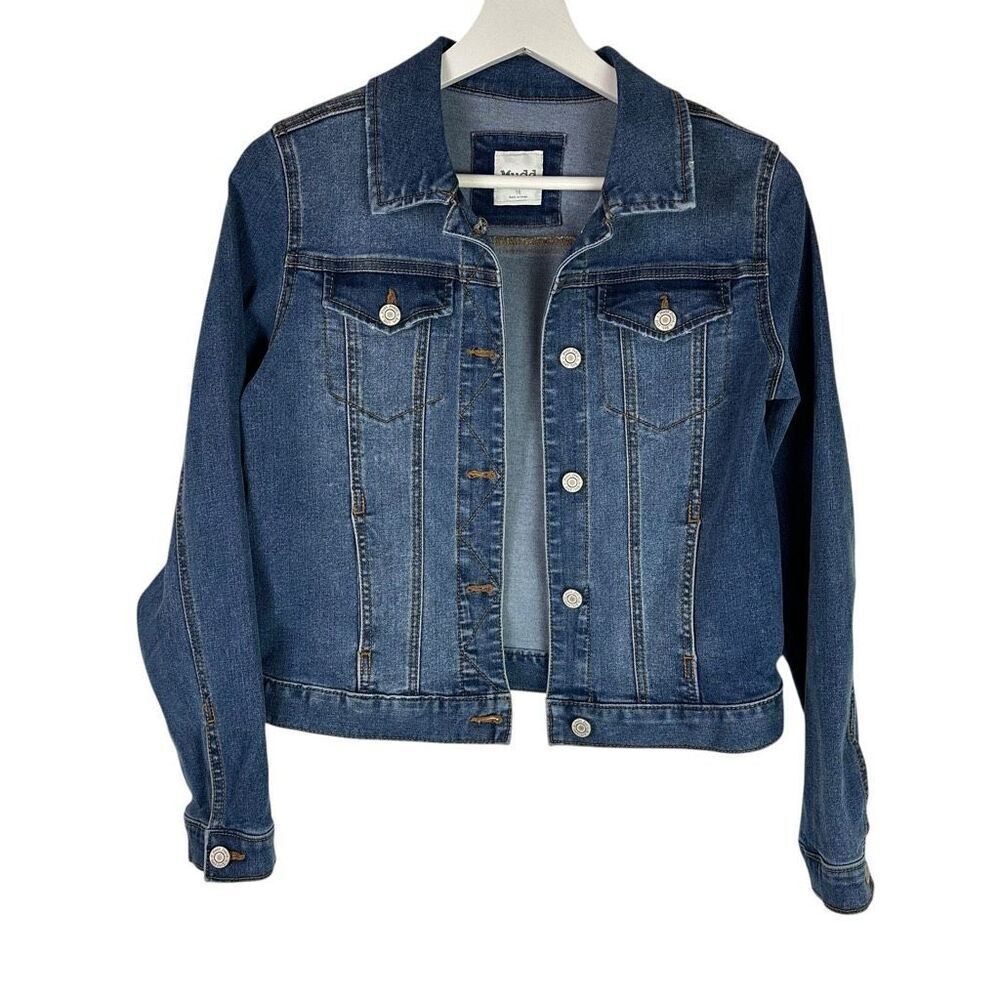 Mudd Girls Blue Denim Jacket size 16 Button Front